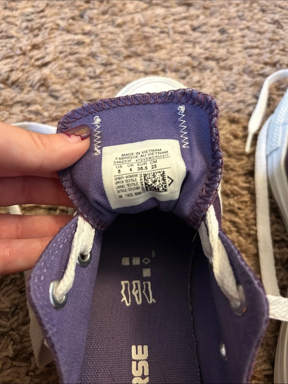 Converse purple low